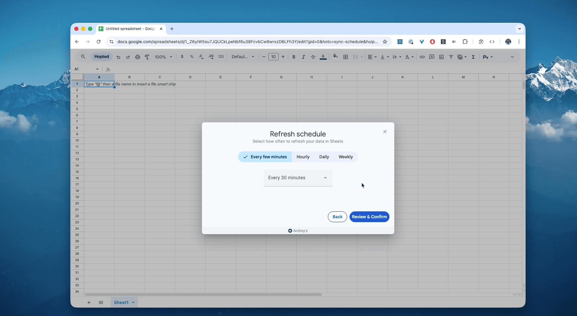 Schedule automatic FBA Fee Preview refreshes in Hopted